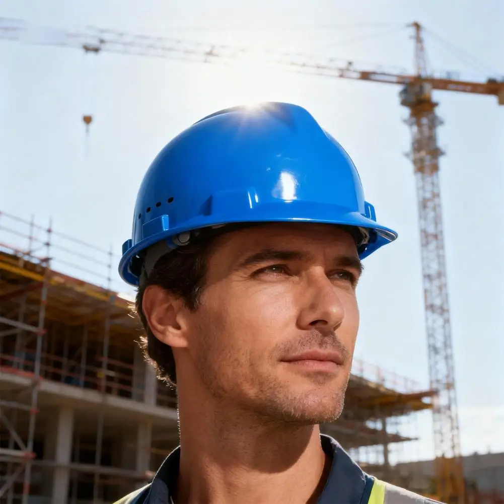 Construction Safety Helmet Hard Hat Ventilation System Adjustable Breathable Men Women Outdoor Work Security Helmet