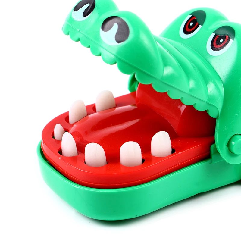 Boca De Crocodilo Pequeno Criativo Com Chaveiro, Mordida De Dentista, Jogo De Dedo Gags, Brinquedo Tricky