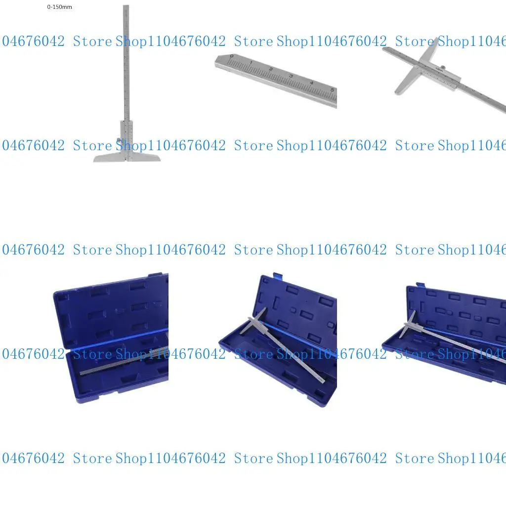 

5asd Professional 0-150/200/300mm Depth Vernier Caliper Micrometer Gauge Measuring Tool 0.02mm Resolution High Accuracy