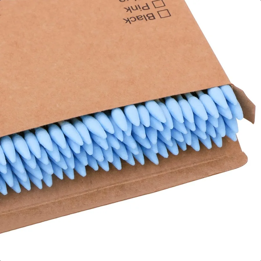 천연 대나무 면봉 친환경 생분해성 편안하고 부드러운 플라스틱 없는 이중 귀 청소 스틱