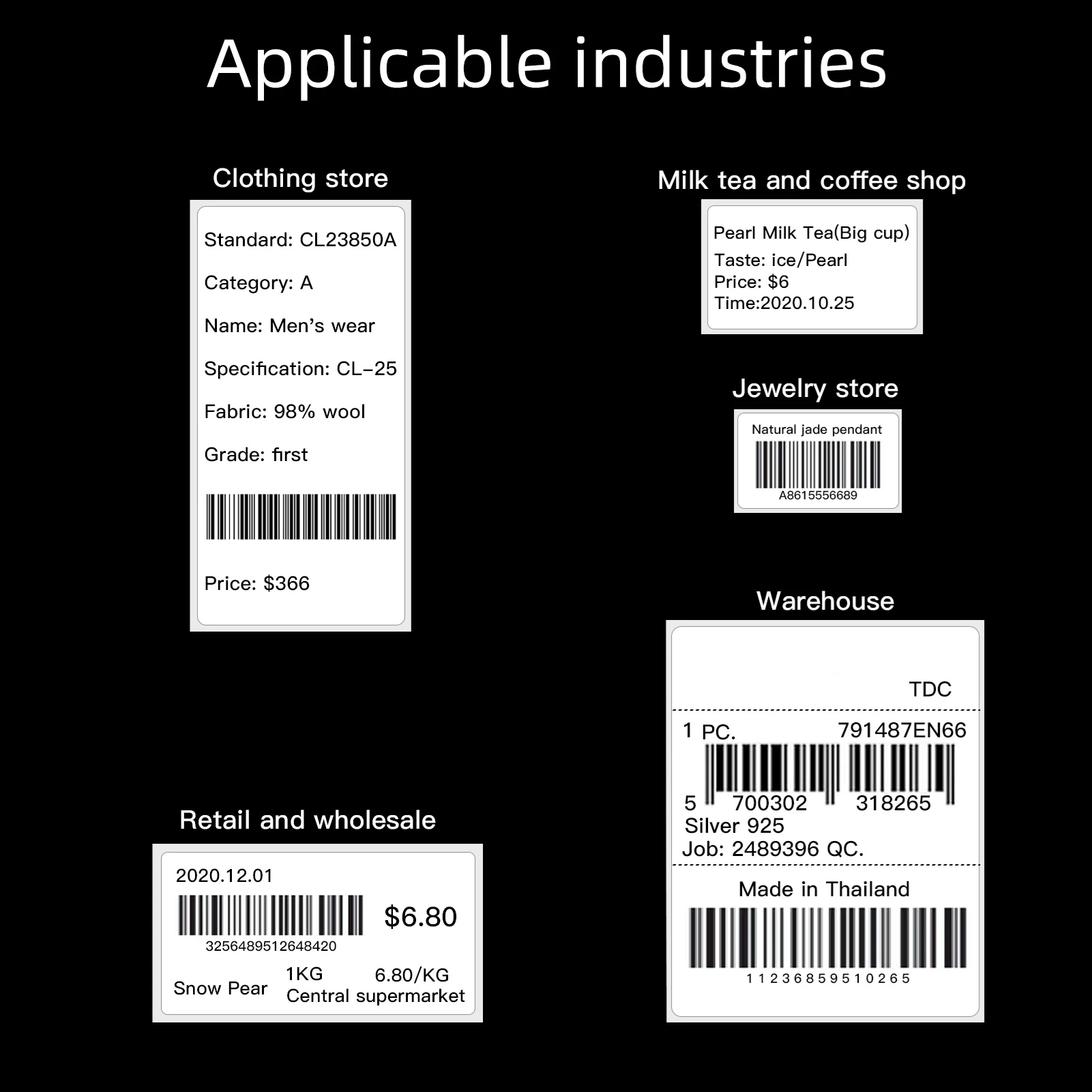 50*30mm 230 fogli Etichette termiche impermeabili Etichette adesive autoadesive 2.0x1.2 pollici Etichette di spedizione per stampante B11/B21/B3S