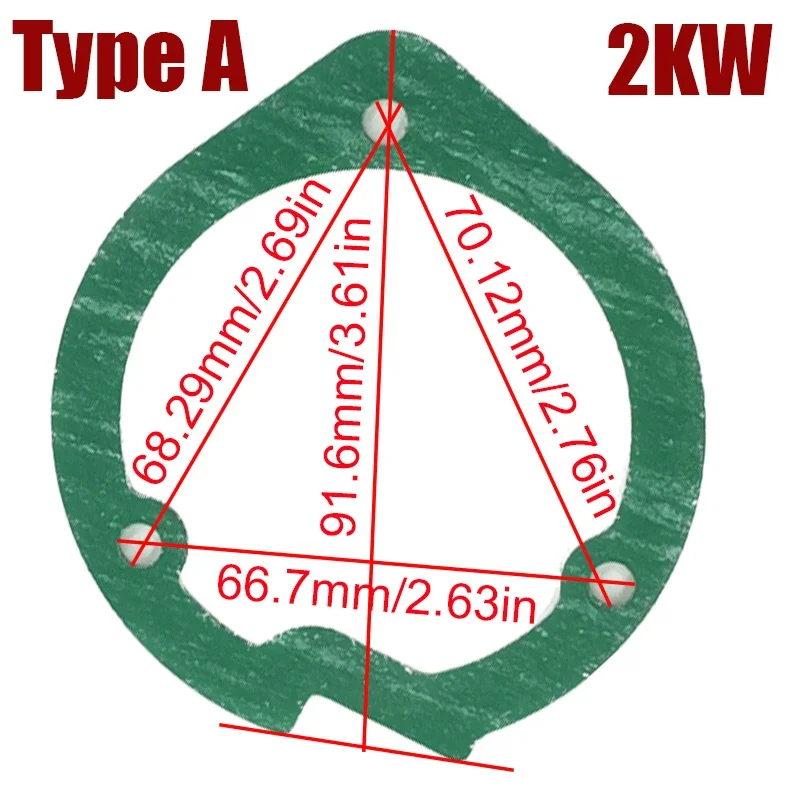 Joint de chambre de combustion pour chauffage diesel Eberspacher AirStapwiches, chauffage D4 D4S, 2KW, 5KW, 1, 2, 5X