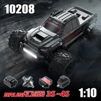 Hyper Go 10208 V2 Brushless Vehicle Truck,Come with 3S 5000mAh Lipo Battery, 100A ESC, APP Programing, MJX 1/10 RC Car