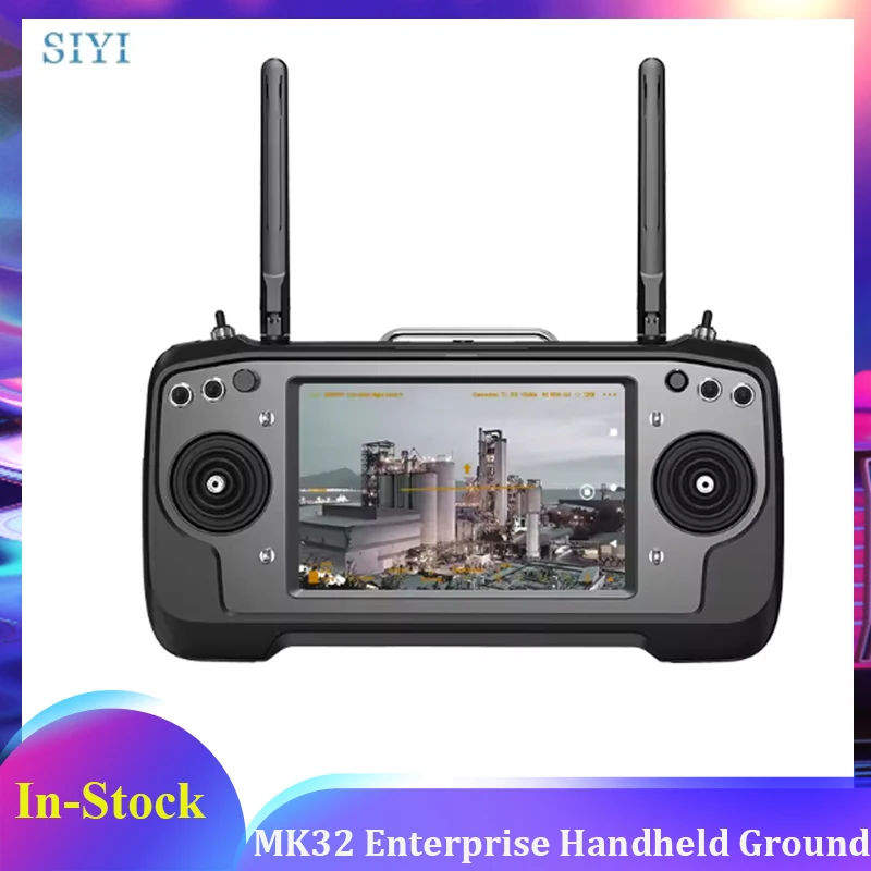 

Ручная заземляющая станция SIYI MK32, интеллектуальный контроллер, 7-дюймовый HD-экран высокой яркости, сенсорный ЖК-экран, двойной цифровой Full HD