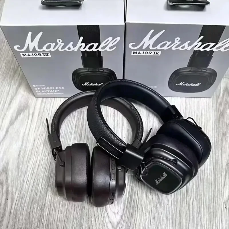 Marshall Major IV Wireless Earphones Bluetooth Foldable Heavy Duty Graves Earphones for Music Games with Microphone