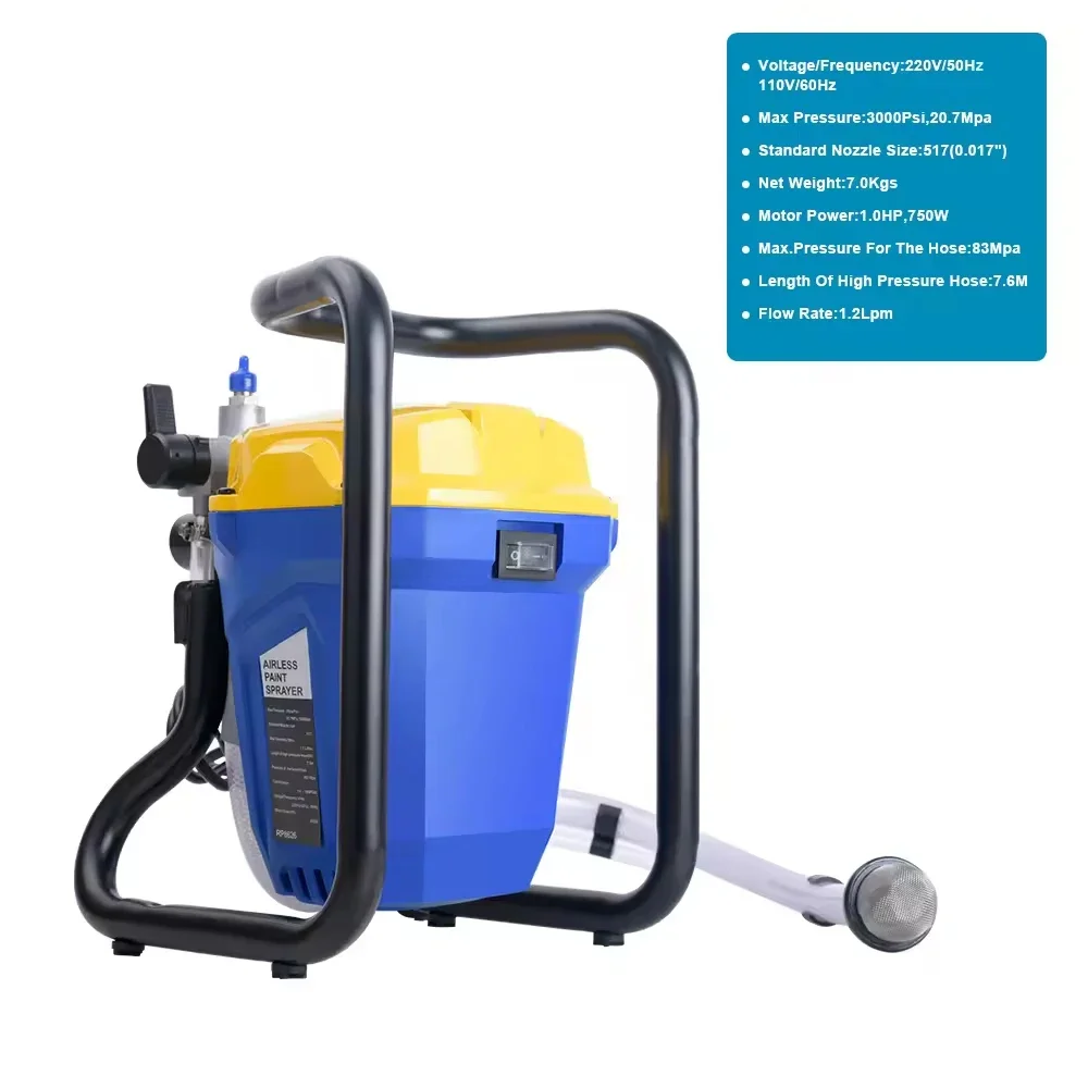 RONGPENG RP8626 Airless Paint Sprayer Electric Paint Spray  Machine Stain  With 821 Airless Spray