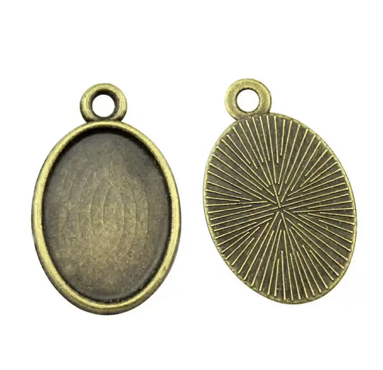 

5 шт. внутренний размер: 18*25 мм, овальные настройки кабошона из сплава металла HWEF0722