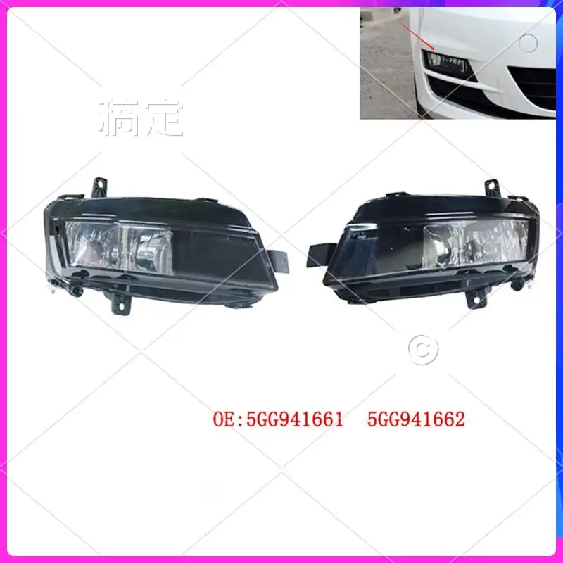 

Новый автомобильный передний бампер, противотуманная фара для VW Golf 7 MK7 2013-2017, галогенная лампа, замена противотуманной фары