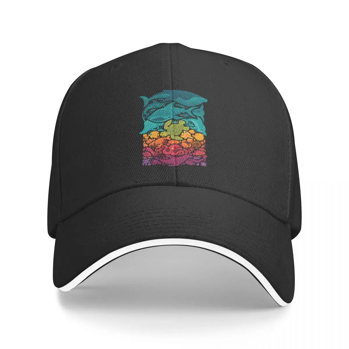 Aquatic Spectrum Baseball Cap Hip Hop Military Cap Man New Hat hard hat Women's Beach Outlet 2024 Men's