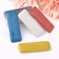 4Pcs/Box Colorful Chalk With Plastic Box Erasable Fabric Tailor's Chalk Dressmakers Chalk DIY Clothing Making Sewing Tools