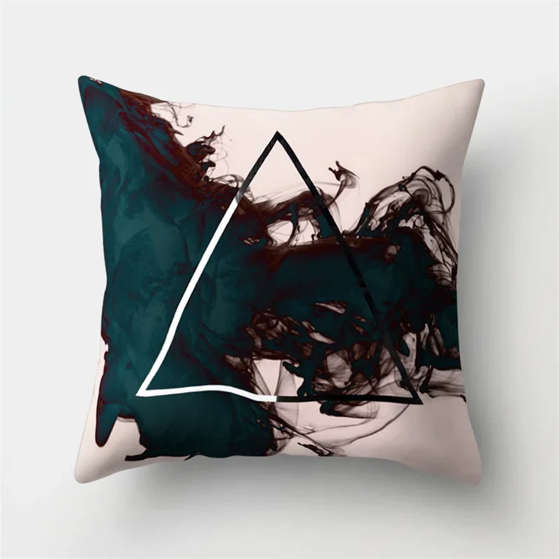 Blue Natural landscape charming landscape Decoration Pillowcase Living Room sofa Bedroom Home ecological decoration Pillowcase