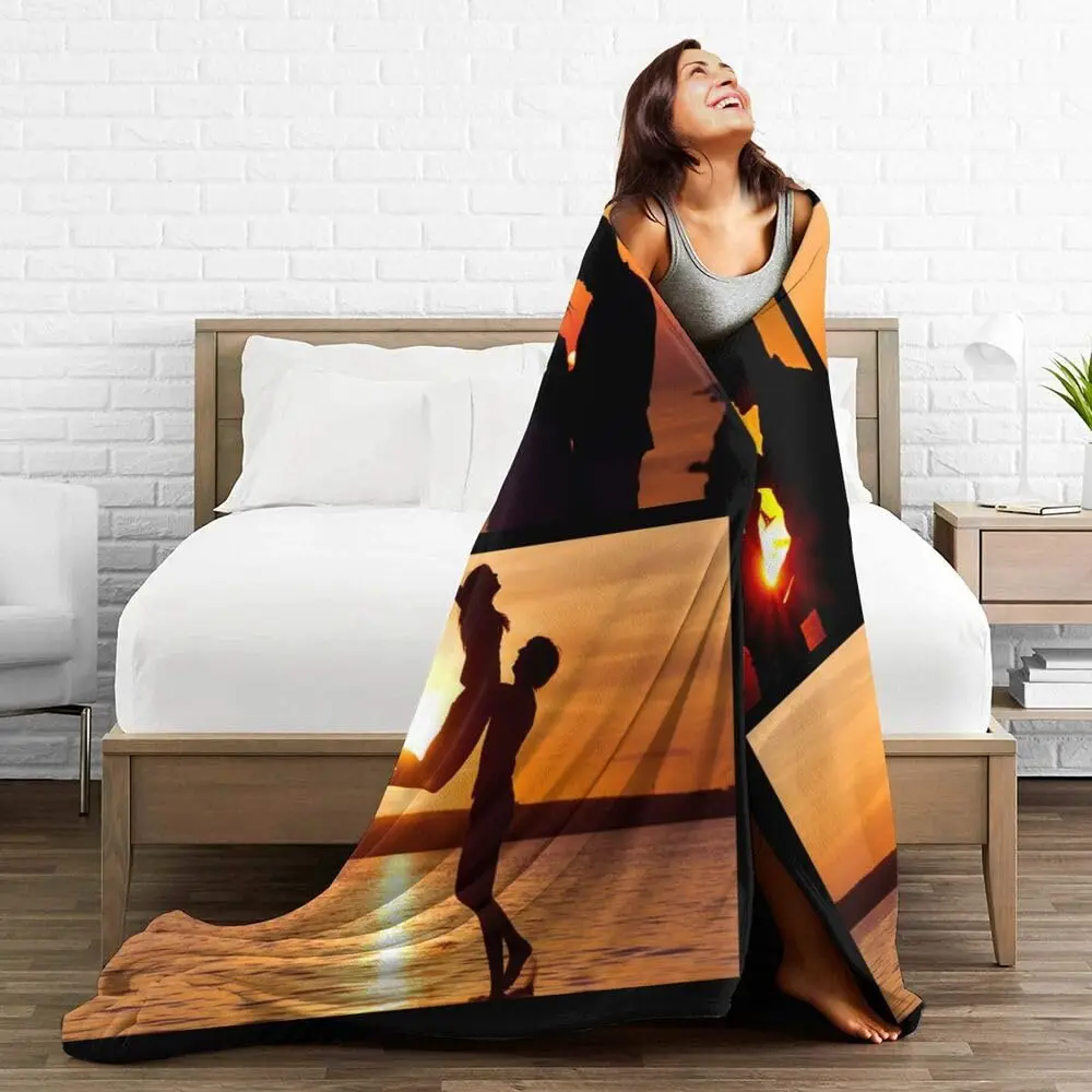 بطانيات مخصصة للآباء الشخصية تضيف اسم الشعار نص الصورة بطانية رمي مخصصة #6