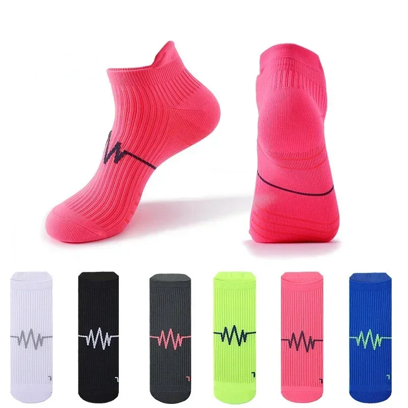 

Носки мужские/женские короткие компрессионные, дышащие впитывающие пот, антифрикционные, для профессионального марафона, бега, фитнеса