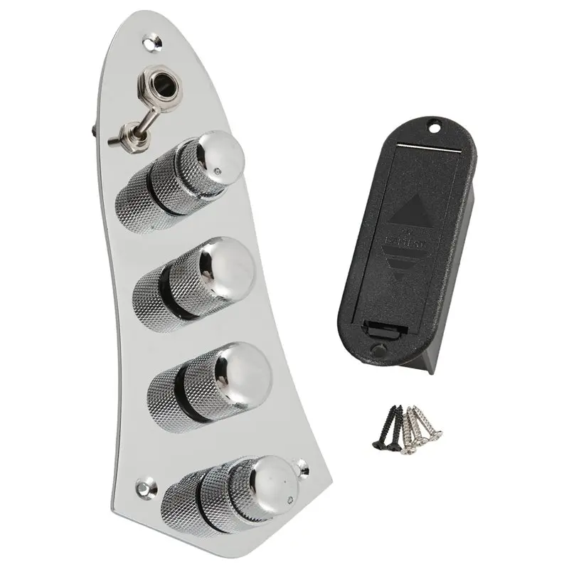 Superior-5 Jazz JB Bass Loaded Wired Control Plate Guitar Parts Plastic+Metal For 4/5 String Bass