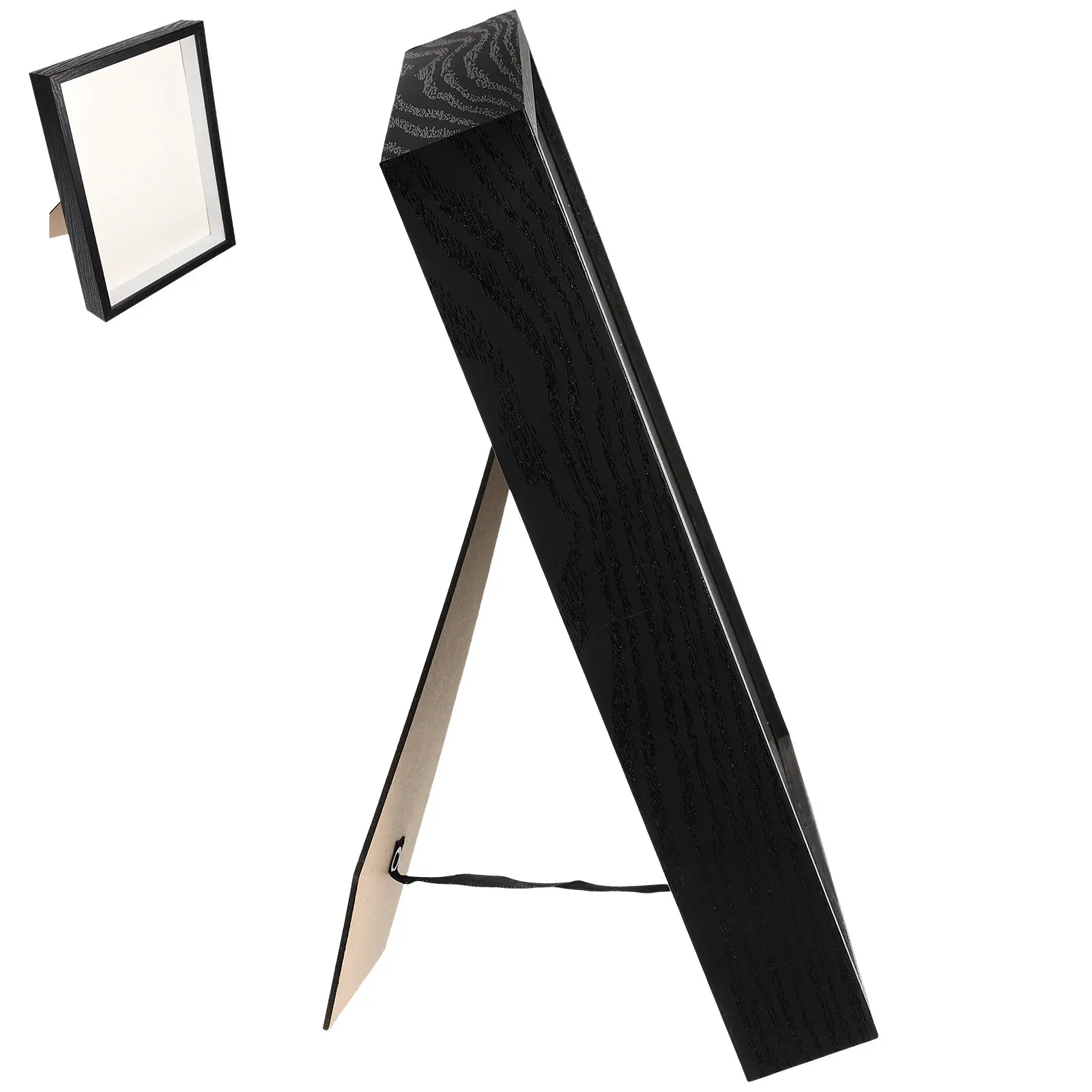 

Креативная рамка для сухоцветов с эффектом плавания, натуральная текстура дерева, прозрачный 3D-витринный футляр для образцов, настольная подставка, декор для дома