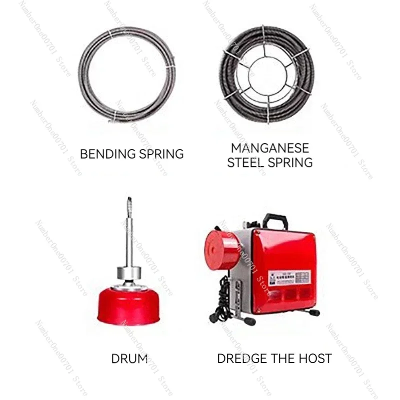 2200W Electric Sewer Pipe Dredging Machine Pipeline Dredging Integrated Machine Professional Sewage Toilet Cleaning Machine