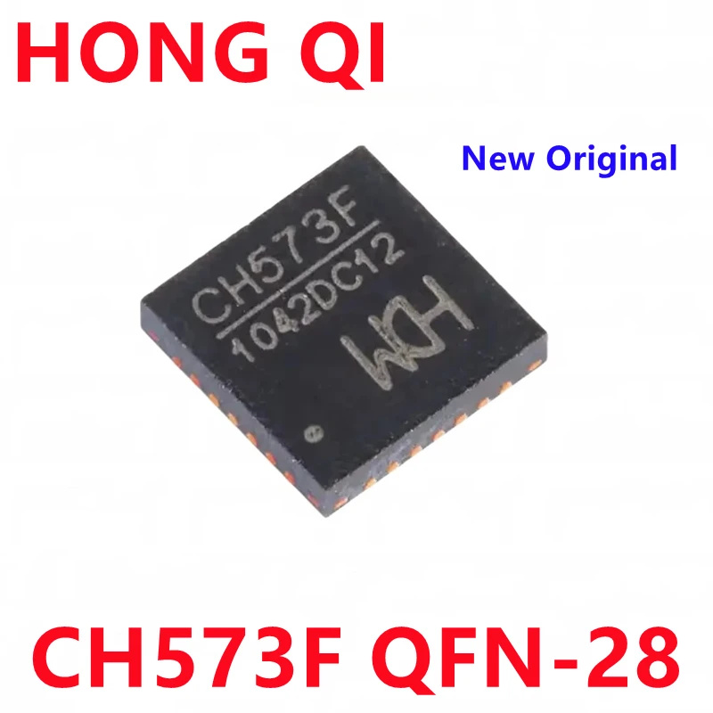 5PCS CH573F QFN-28 CH573 QFN28 Bluetooth-compatible BLE Wireless Communication IC Integrated 32-bit RISC Microcontroller Chip Ne