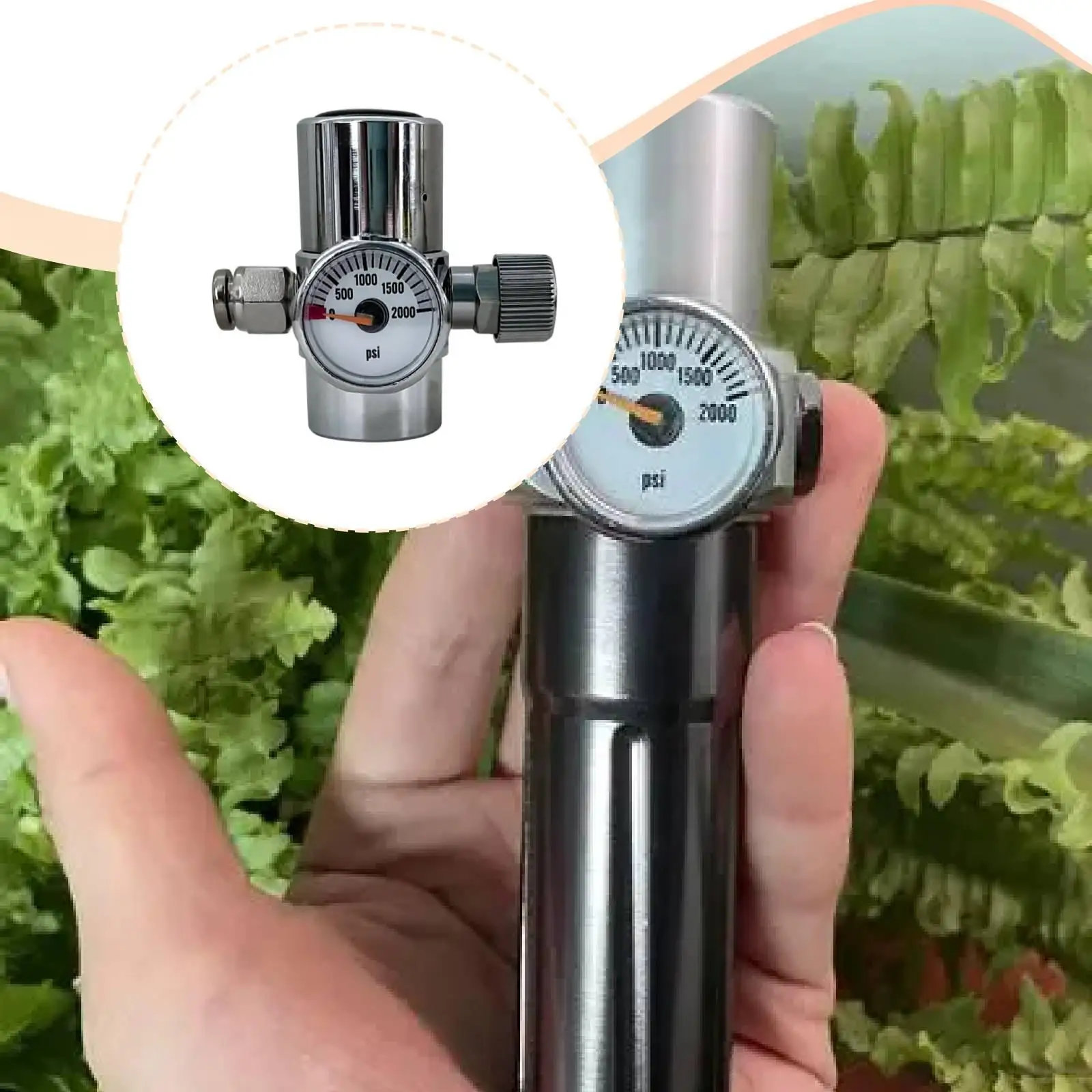 Constant Pressure Valve for Soda Makers TR21x4 Inlet Thread PU6 Quick Connect Outlet Adjustable Flow Knob Brass Construction