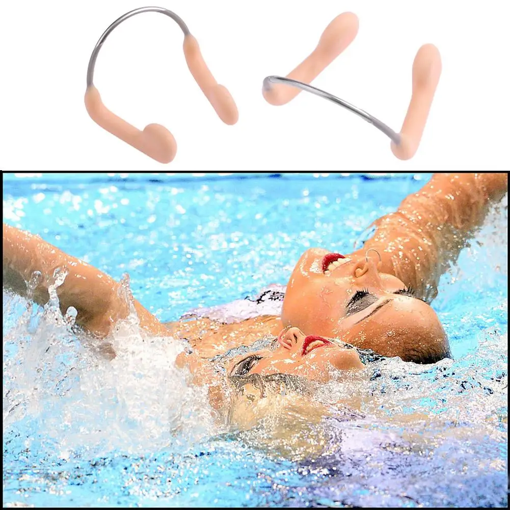 

No-skid Soft Silicone Steel Wire Nose Clip for Swimming Diving