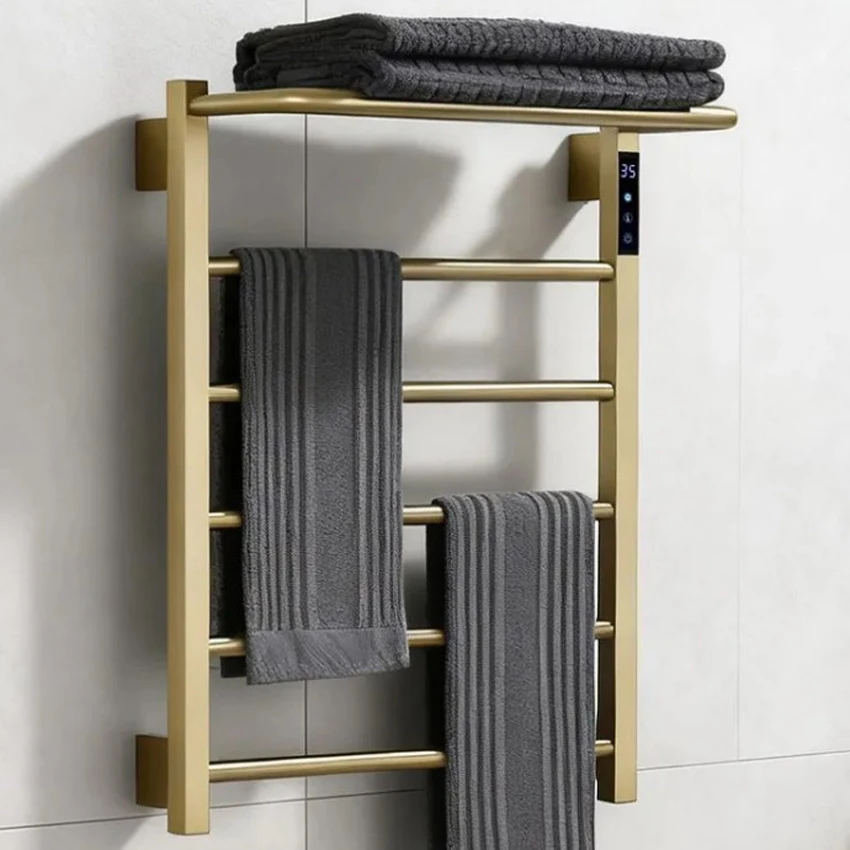 

Stainless Steel Towel Warmer 620*500*230mm Temperature&Time Control Smart Heated Towel Rail 110V/220V Electric Towel Rack