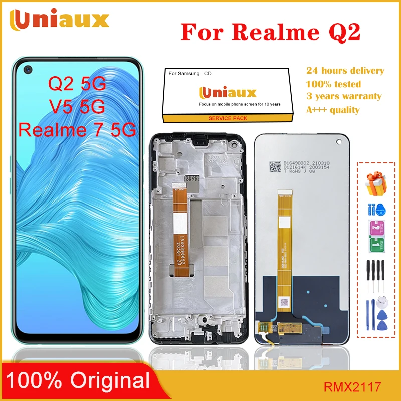 

For Realme Q2 Mobile Phone LCD Screen Display assembly Touch Screen LCD Panel Replacement