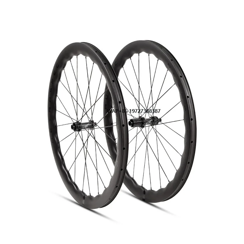 

700C Carbon Fiber Road Wheelset Four-Pelican Disc Brake 50 Spoke Wave Rim Ratchet System Lightweight 40-60mm Rim Bicycle Wheel