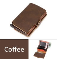 RFID Metal Wallets for Men Credit Card Holder Wallet Luxury Woman Card Purse Mini Money Bag Gifts