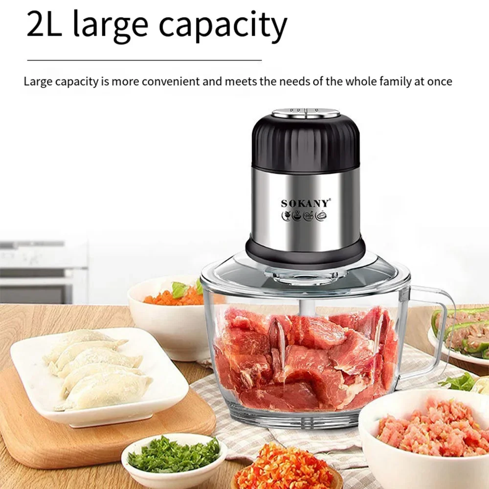 Home Meat Grinder, Stainless Steel Small Meat Grinder and Food Mincing, Suitable for Meat/vegetable/baby Food