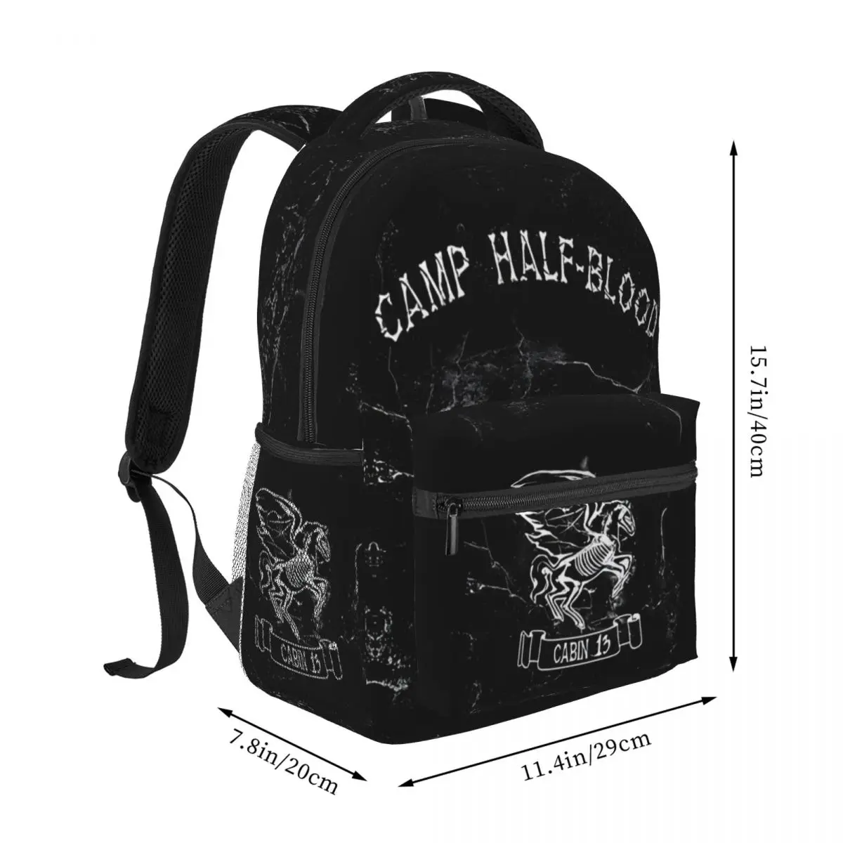 Cabin Thirteen - Camp Half-blood Student School Bookbag Canvas Daypack Elementary High College Travel Bags 16in