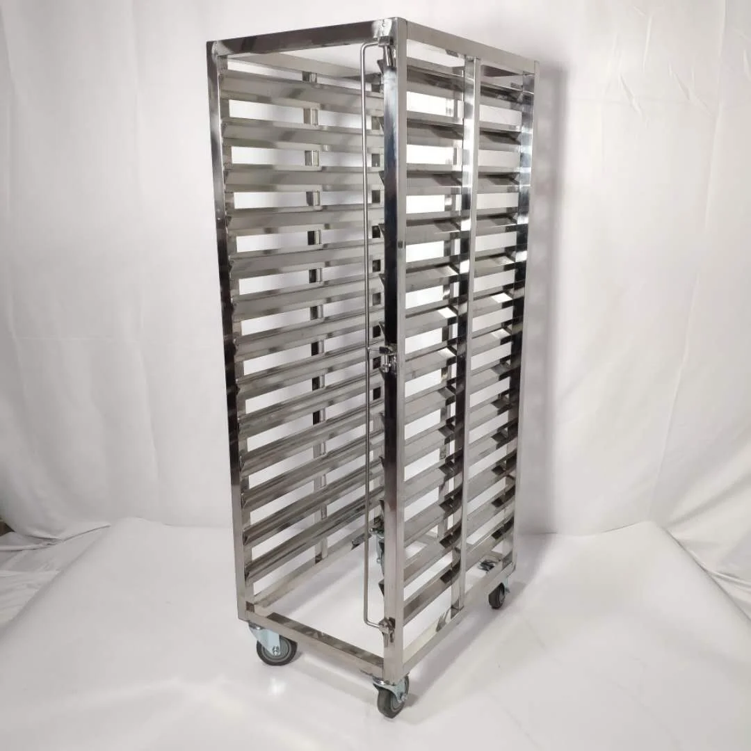 Commercial 304 Stainless Steel Bakery Trolley Bread Baking Cooler Tray Rack Trolley Bread Production Line Equipment Accessories