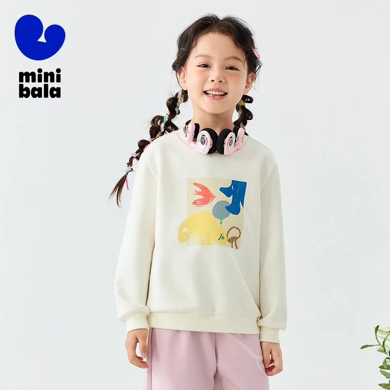 

Детский свитшот унисекс Mini Bala, весна 2024, новый детский топ с длинными рукавами