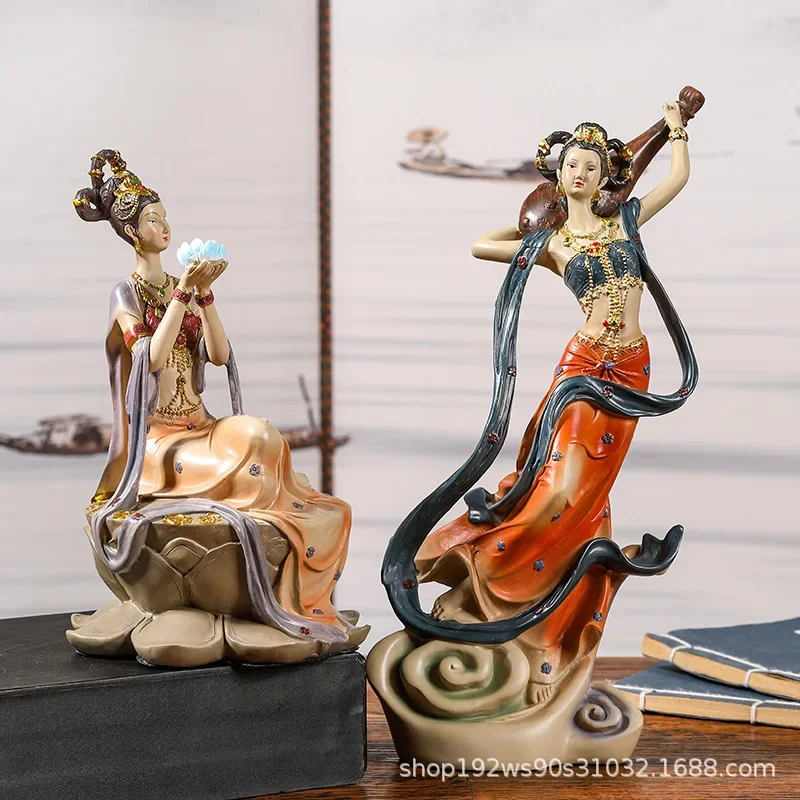 FX-22  dunhuang feitian ornament - classic fairy chinese style living room bookshelf  decoration high-end handicraft