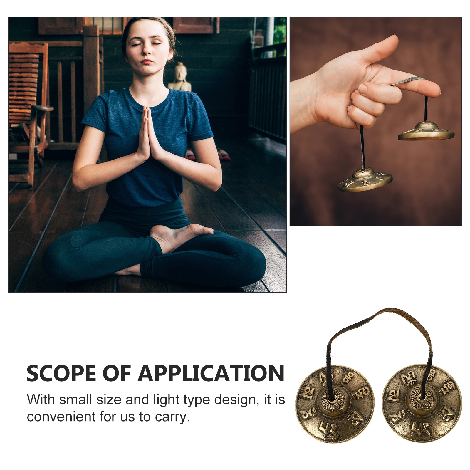 

Touch Bell Percussion Instrument Symbols Copper Cymbals Chime Mindfulness Musical