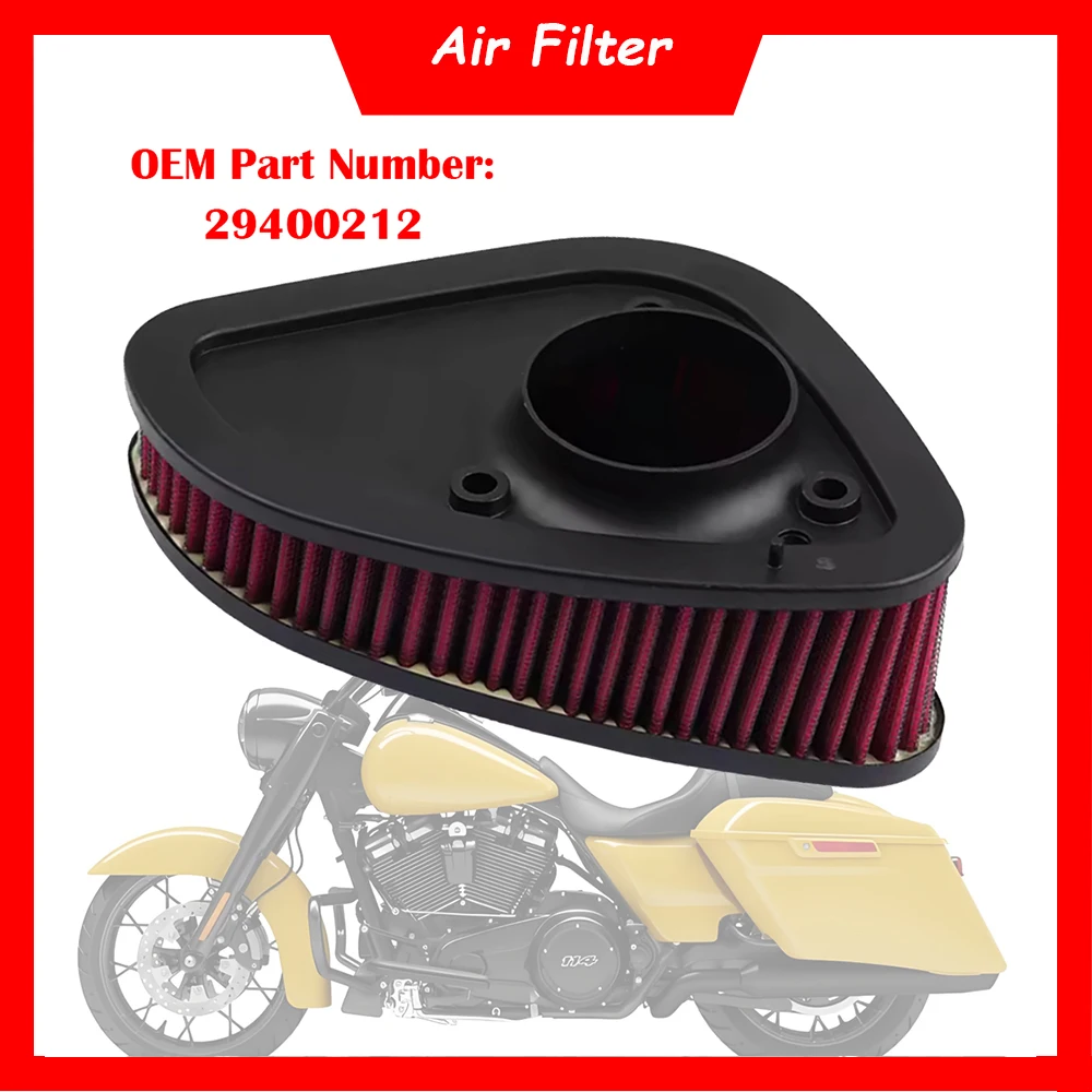 

Motorcycle Engine Air Filter Cleaner HD-1717 Air Intake Filter For Harley Road King Special Tri Glide Ultra Road Glide Limited