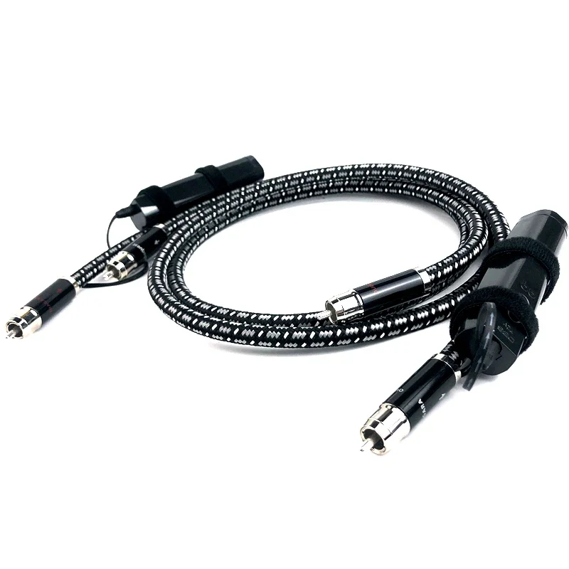 Kabel Niagara RCA Solid Perfect-SurfaceSilver+ (PSS+) Kabel sygnałowy wzmacniacza audio HiFi z baterią 72V