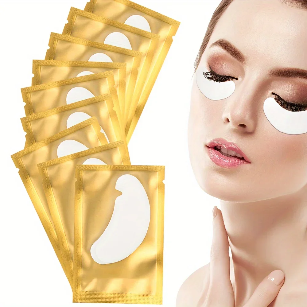 100PCS Hydrogel Patches Eyelash Extension Patch Eyelashes Patch Lash Extension Supplies Under Eye Patches Eye Pads Patch