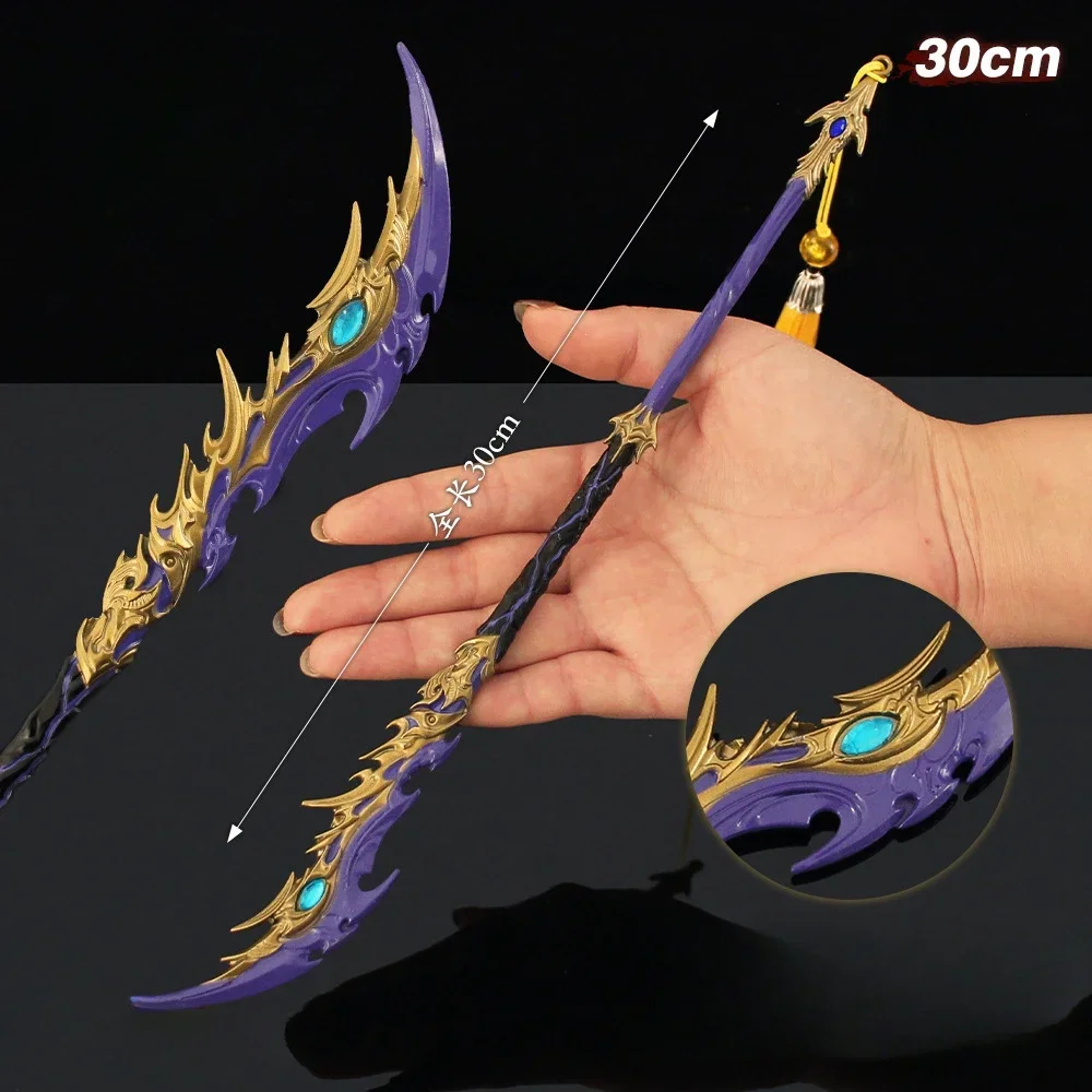 30cm/11.8in Naraka：Bladepoint Saber Toy Knife Accessories Game Peripherals Cosplay Model Props Weapon Desk Ornaments Boy Gift