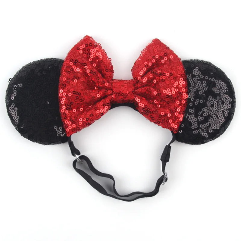 Chic Mouse Ears Adjustable Elastic Headband For Adult And Kids Bow Nylon Hairband Festival  Party Cosplay DIY Hair Accessories