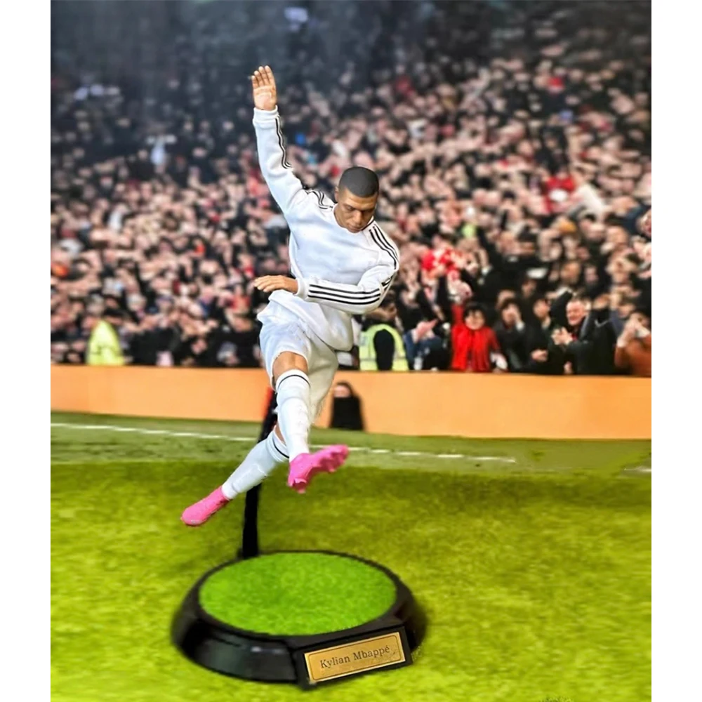 

1/6 Kylian Mbappe Фигурки Делюкс Модель футбольной звезды с индивидуальной скульптурой головы Коллекционная детская игрушка Подарки на день рождения