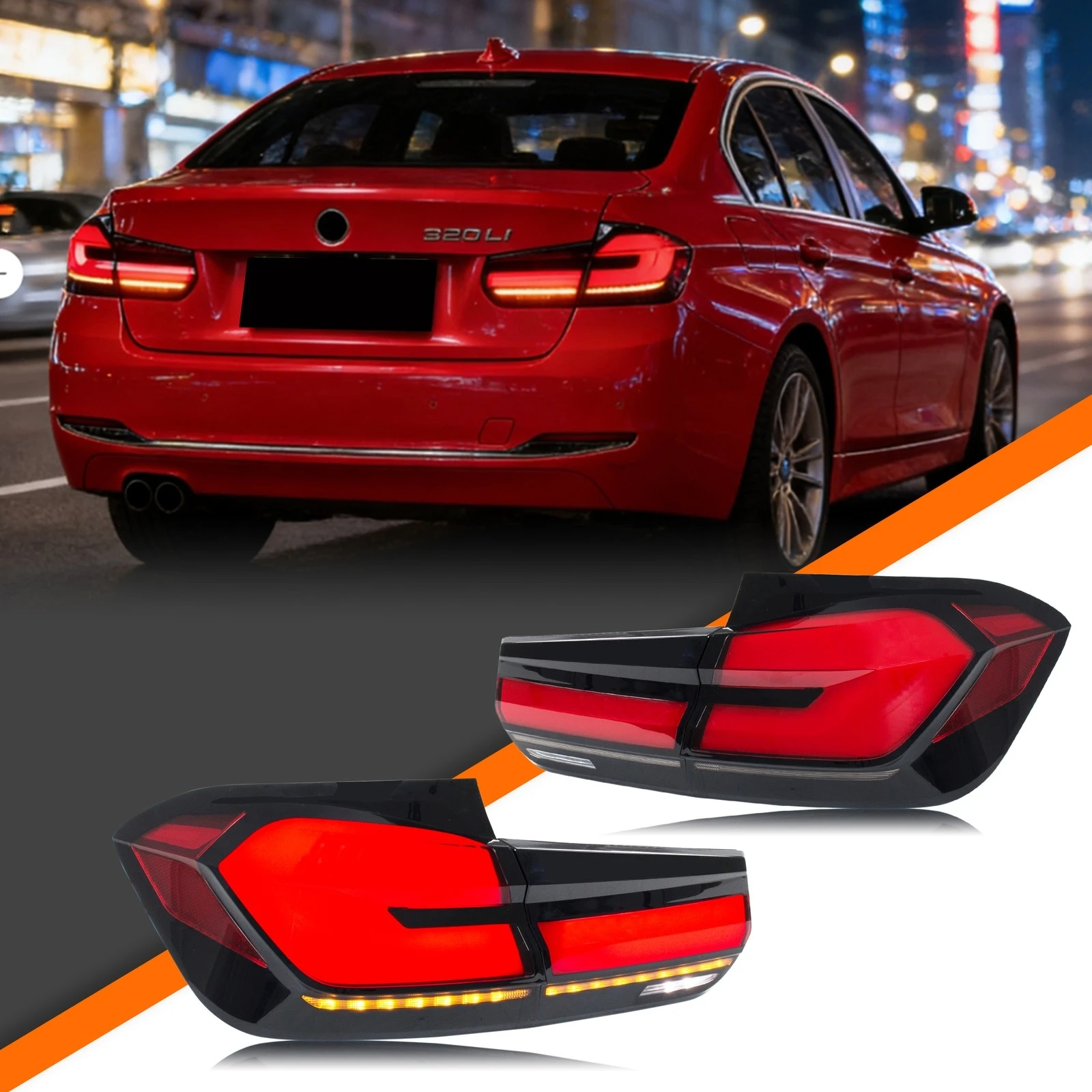 

Светодиодные задние фонари для BMW 3-Series F30 F80 M3 2011-2018 седан последовательный указатель поворота прозрачные задние фонари в сборе [не подходящие F31]