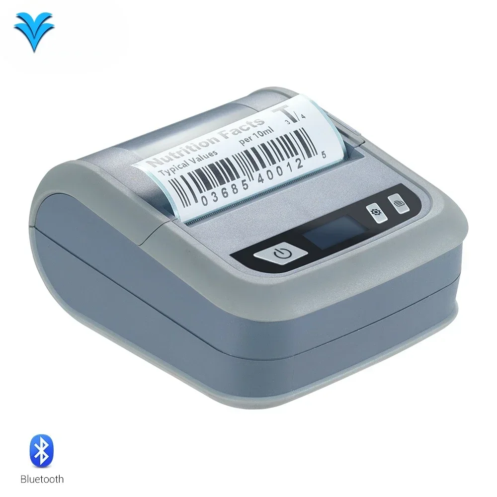 Business use Supermarket warehouse management price tag wireless Mini printer 80mm Android IOS Mobile Portable Label Printer