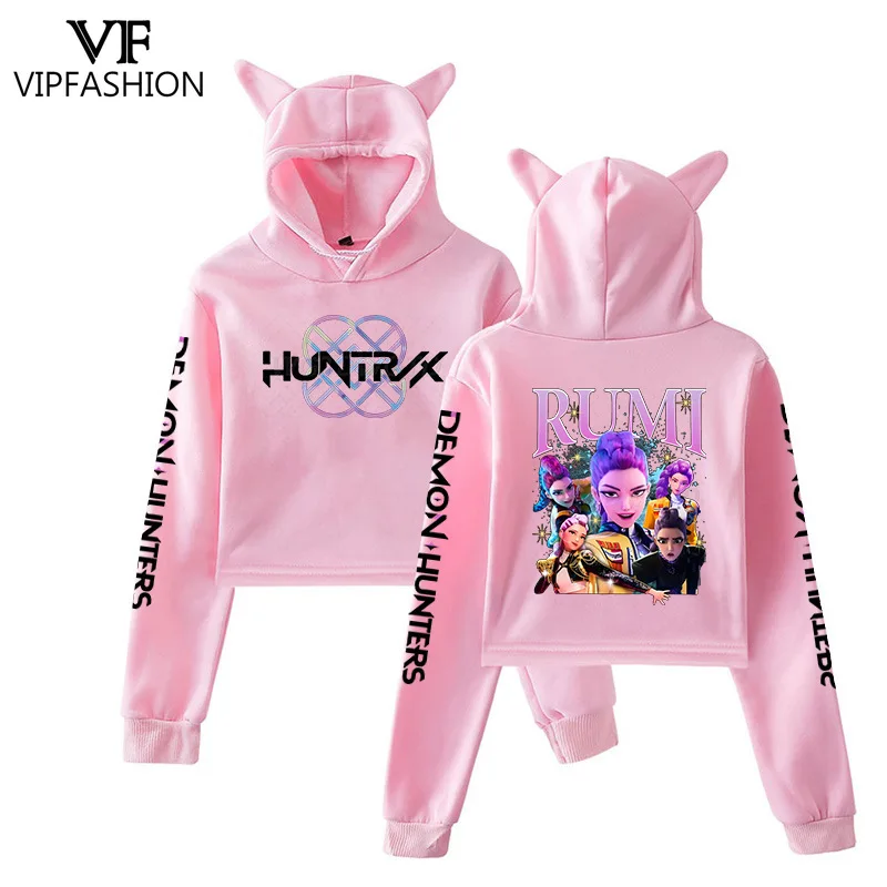 

VIP FASHION Rumi Zoey Mira Huntrix толстовка KPOP Demon Hunter пуловер с капюшоном Хэллоуин фильм косплей костюм женская праздничная одежда