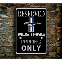 Fashion Ford Mustang Parking Only Metal Sign Ideal for Garage Decoration As A Mustang Themed Gift Adding Style To Garage Spaces