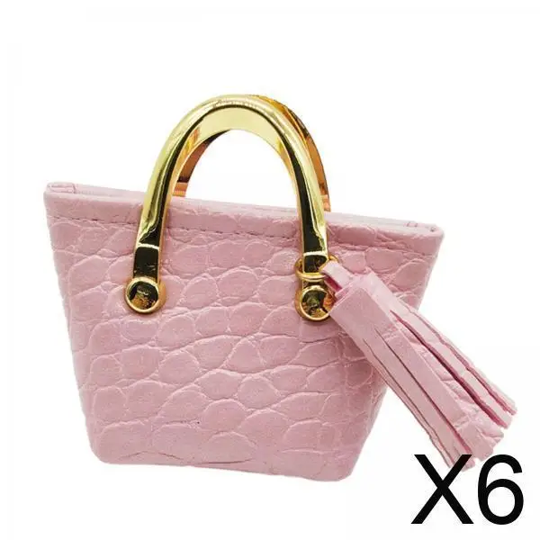 

Миниатюрная сумочка-тоут из искусственной кожи в масштабе 1/6 для кукол BJD, аксессуар для одежды и декора дома