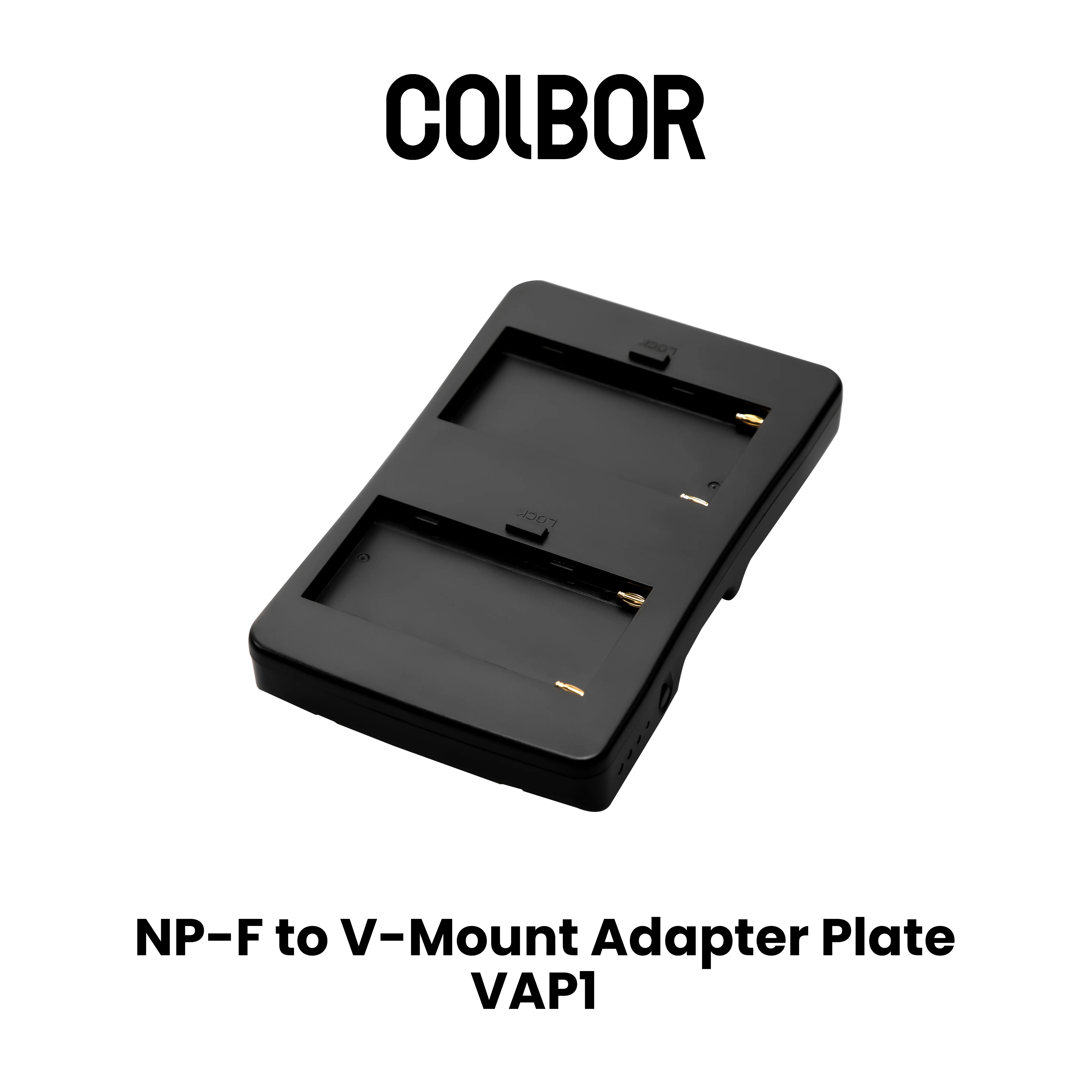 COLBOR NP-F to V Mount Adapter Plate For COLBOR CL60,CL100X,CL100XM,CL60R,CL60M use F950 F550 Battery VAP1