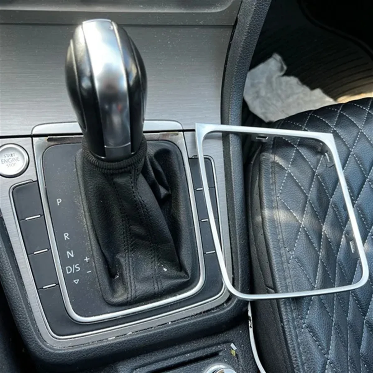 

5GG 713203 Автомобильный кронштейн рамы передач DSG, круглая ручка переключения передач AT, накладка рамы для VW Golf 7 7.5 Golf R 2008-2013 LHD