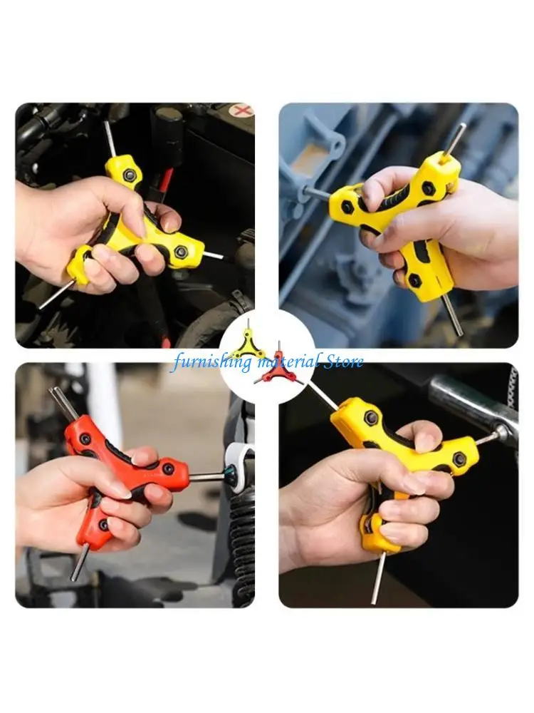 

Y5GD Portable Foldable Allen Wrench 9 In 1 Combination Trigeminal Set Hand Repair Tools 1.5/2/2.5/3/4/4.5/5/5.5/6mm