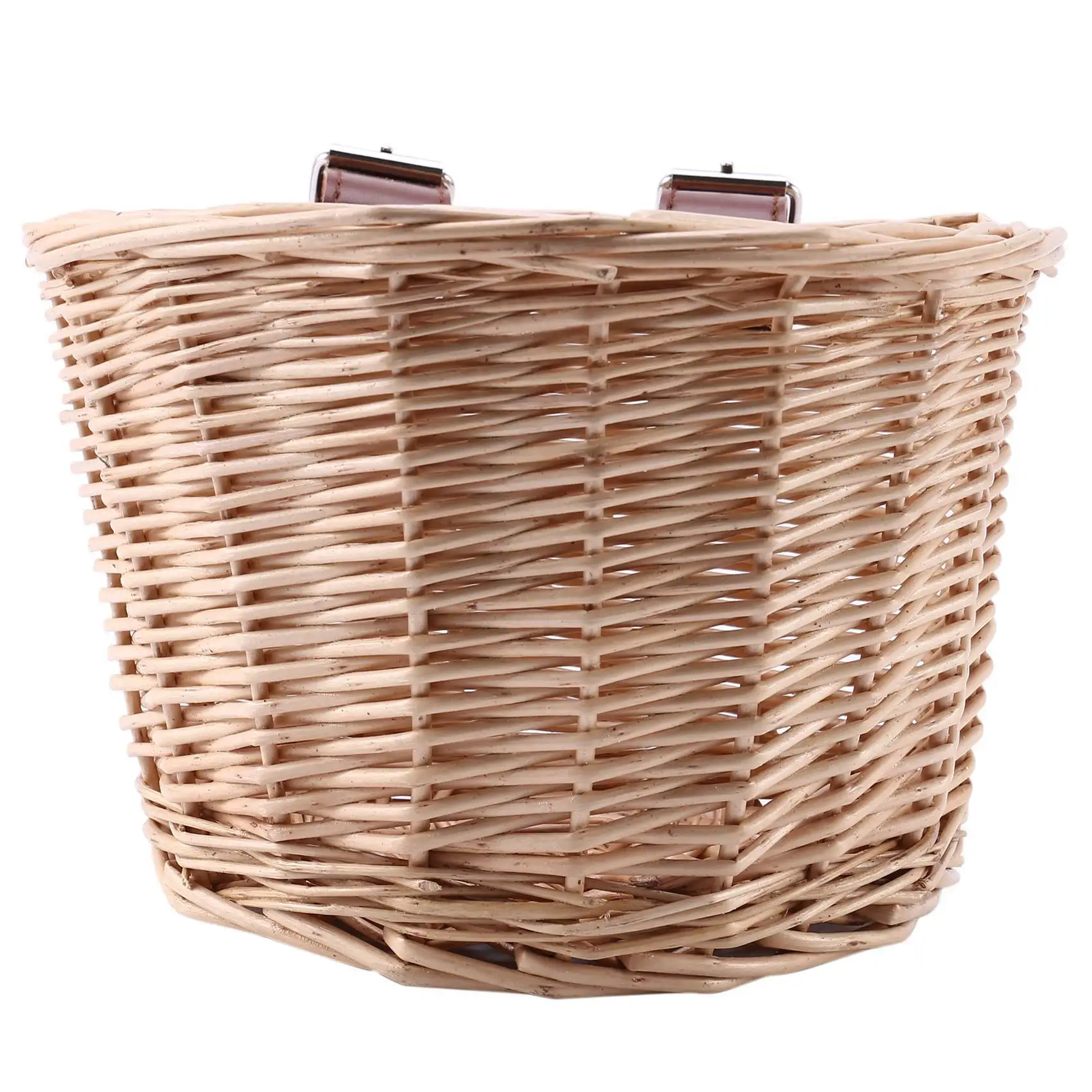 

-[Cilae-17R] Children's Vintage Rattan Bicycle Baskets Bike Scooter Basket Kids Bicycle Front Basket,XS