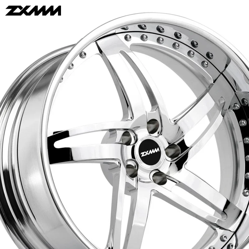 Passenger car  rims deep concave deep dish polish lip 17 18 20 24 26 inch for Jeep off road 6x139.7 4x4 forged alloy wheels