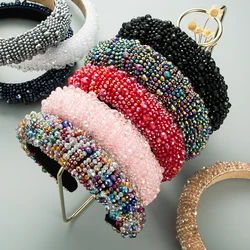 Hair Accessories, European and American Trendy Temperament, Handmade Beaded Headbands, Crystal, Amazon Hot Selling Headbands